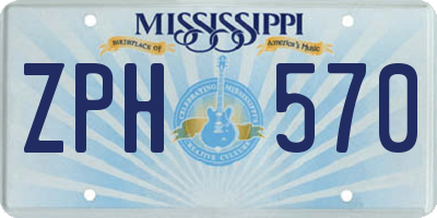 MS license plate ZPH570