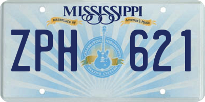 MS license plate ZPH621