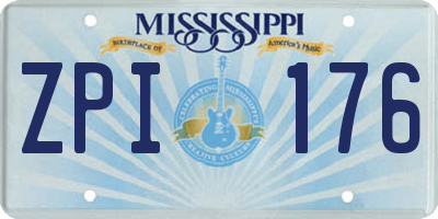 MS license plate ZPI176