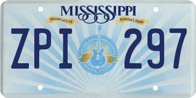 MS license plate ZPI297