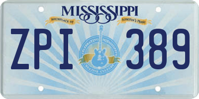 MS license plate ZPI389