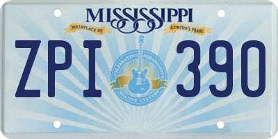 MS license plate ZPI390