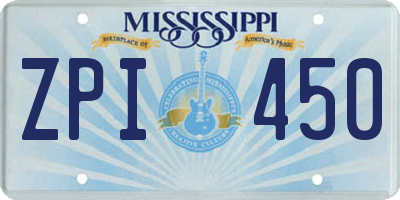 MS license plate ZPI450