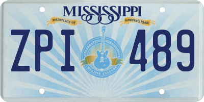 MS license plate ZPI489
