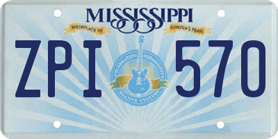MS license plate ZPI570