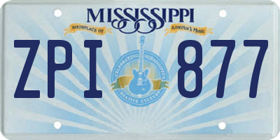MS license plate ZPI877