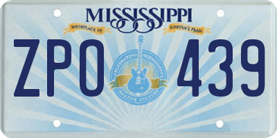MS license plate ZPO439