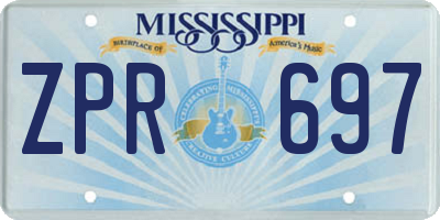 MS license plate ZPR697