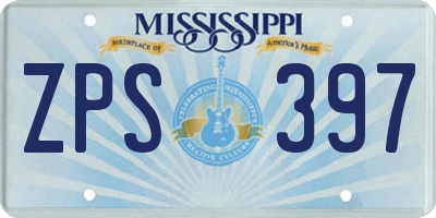 MS license plate ZPS397