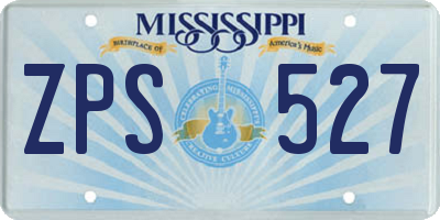 MS license plate ZPS527