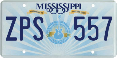 MS license plate ZPS557
