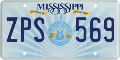 MS license plate ZPS569