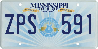 MS license plate ZPS591