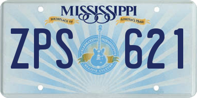 MS license plate ZPS621