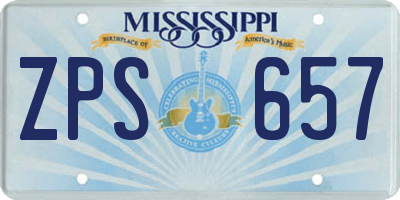 MS license plate ZPS657