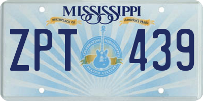 MS license plate ZPT439