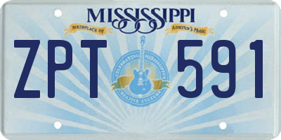 MS license plate ZPT591