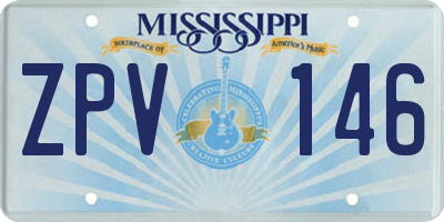 MS license plate ZPV146