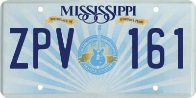 MS license plate ZPV161
