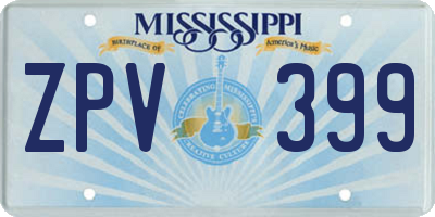 MS license plate ZPV399