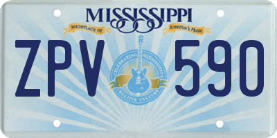MS license plate ZPV590