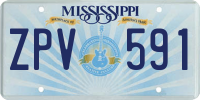 MS license plate ZPV591
