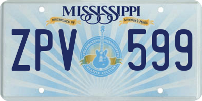 MS license plate ZPV599