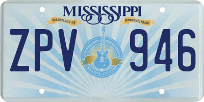 MS license plate ZPV946