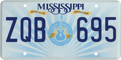 MS license plate ZQB695