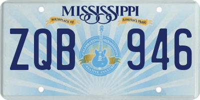 MS license plate ZQB946