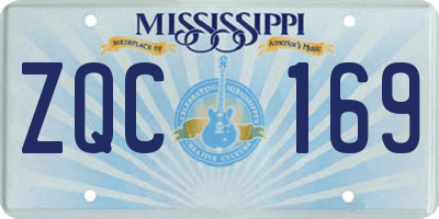 MS license plate ZQC169