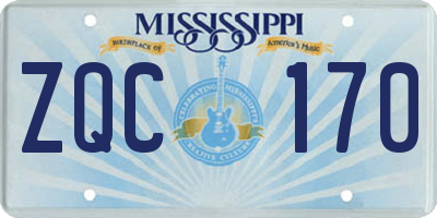 MS license plate ZQC170