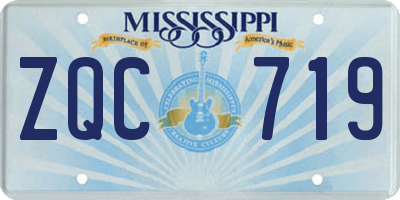 MS license plate ZQC719