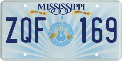 MS license plate ZQF169