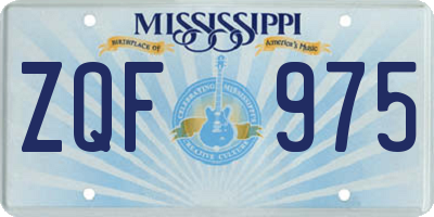 MS license plate ZQF975