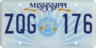MS license plate ZQG176