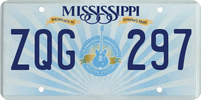 MS license plate ZQG297