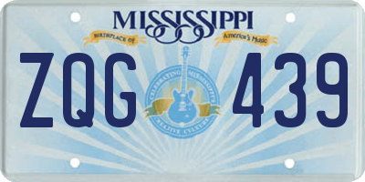 MS license plate ZQG439