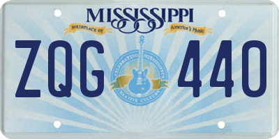MS license plate ZQG440