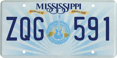 MS license plate ZQG591