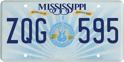 MS license plate ZQG595
