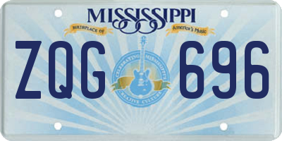 MS license plate ZQG696