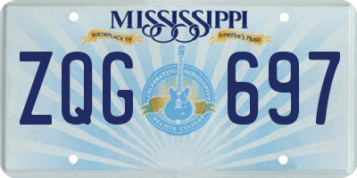 MS license plate ZQG697