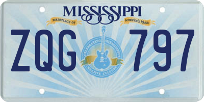 MS license plate ZQG797