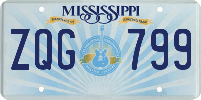 MS license plate ZQG799