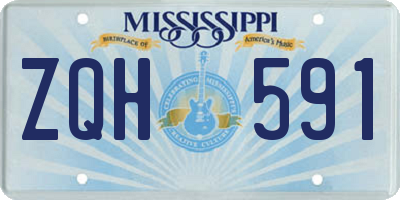 MS license plate ZQH591
