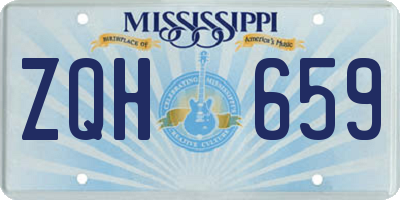 MS license plate ZQH659