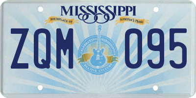 MS license plate ZQM095