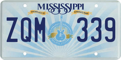 MS license plate ZQM339