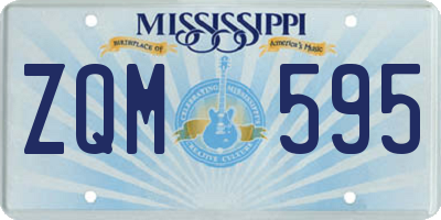 MS license plate ZQM595